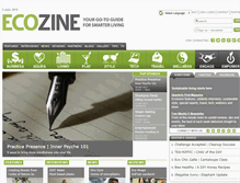Tablet Screenshot of ecozine.com